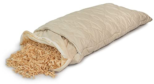 GIRAFFENLAND Zirbenkissen 40x80cm groß - Komfort-extra Bio-Steppware - mit zusätzlichem Inlett