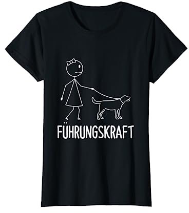 Lustige Hunde Sprüche Kleidung Für Hundebesitzer Damen X-Small Schwarz Kurzarm T-Shirt