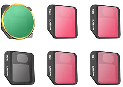 ND Filter for DJI Mini 3 Pro, Multi-Coated Filter Camera Lens Filter Set Compatible with DJI Mini 3 Pro Accessories, Nd MCUV + CPL+ ND4 + ND8 + ND16 + ND32 (Mix and match filter set of 6)