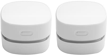 Abledance 2 x aspirapolvere da tavolo, ricaricabile a batteria, mini spazzatrice da tavolo, resistenza fino a 90 minuti