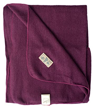 Lilano, Leichte Merino/Seide Babydecke, 70% Wolle (KBA), 30% Seide, 210 Gr./m² (Beere)