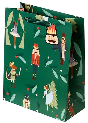 EliteKoopers 1Pcs Bag Christmas Nutcracker Sugar Plum Fairy Large Gift Bag