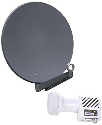Gibertini OP 75 SE - Alu-Antenne - anthrazit - 32 Teilnehmer mit Unicable-LNB