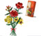 Blumenstrauß Bausteine, 494 Teilige Botanik Kollektion Bauspielzeugsets Kunstpflanzen für Erwachsene, Künstliche Blumen zum Basteln, Zimmerdeko, Geschenk, Kompatibel mit Großen Marken Blumenstrauß