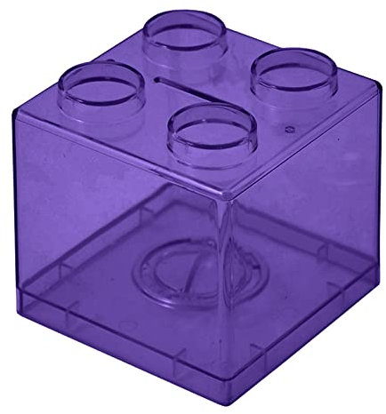 Kleines Sparschwein, Spardose für Kinder und Erwachsene, Spardose für Kinder und Erwachsene, Spardose, Spardose, Spardose, Baustein-Design, Spardose, Spardose, lila