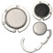 IERCZA 1 accroche sac a main pour table，crochets sac de table - Porte-manteaux sac en aluminium pliable antidérapant antidérapant - Porte-sac bureau Max 3 kg - Argent