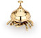 NKlaus Maritim Tresenglocke Krabbe aus massiv Messing Gold 9cm hoch Tischglocke 11588