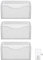 EasyPAG 3 Pochette Paysage Métal Porte Revue Mural Porte Document Suspendu A4 Organisateur de Bureau à Suspendre Banette de Rangement Range Papier Corbeille a Courrier Murale,Blanc