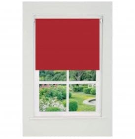 Plain Straight Edge Daylight Roller Blind (165cm Drop) 70cm Red