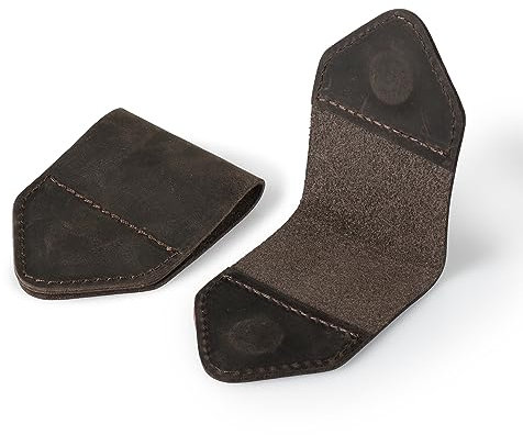 Londo handgefertigtes dreieckiges Lesezeichen aus echtem Leder (2er-Set)