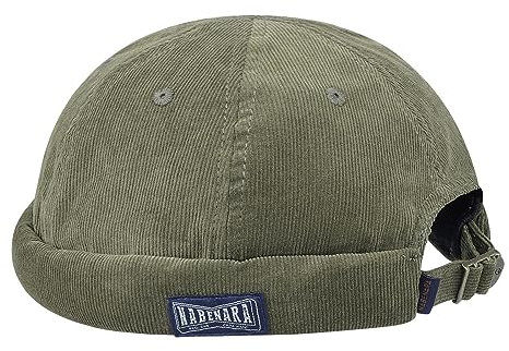 CLAPE Rolled Cuff Brimless Hat Corduroy Docker Cap Dockermütze Unisex Seemannsmütze Kappe Ohne Schirm Beanie Fischermütze Kurz