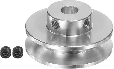 QUARKZMAN V-Typ Umlenkrolle 6mm Bohrung 31mm Außendurchm. Einzeln Rille Aluminum Legierung für 3-5MM PU Runde Gürtel Motor Welle Bohrgerät