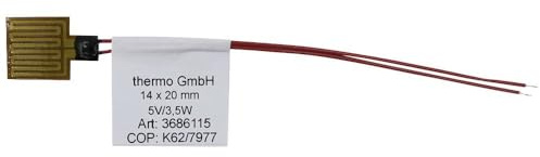 Thermo TECH Polyimid Heizfolie selbstklebend 5 V 3.5 W Schutzart IPX4 (L x B) 20 mm x 14 mm