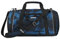 coocazoo Sporttasche „Electric Ice”, schwarz-blau, Hauptfach, Nasswäschefach, Seitentasche, Reflektoren, 20 Liter, ab der 3. Klasse