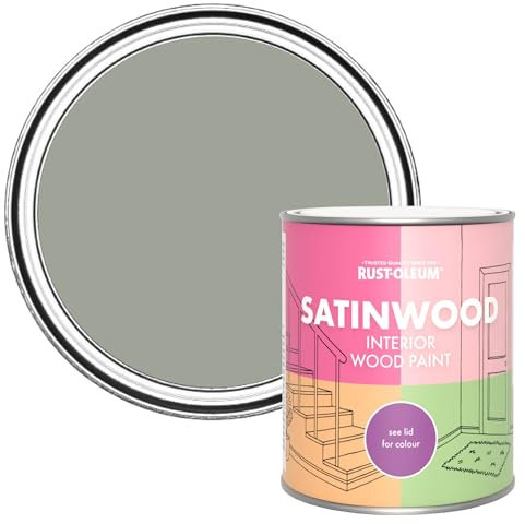 Rust-Oleum Green Satinwood Interior Wood Paint - Tea Leaf 750ml