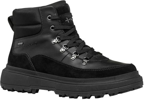 Geox D Lamidie + Grip ABX, Stivale alla Caviglia Donna, Nero, 40 EU