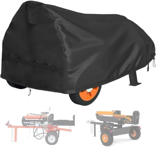 YHINGG Log Splitter Cover Waterproof 600D Oxford Cloth 67 L X 31 W X 39 Suitable for 15-45 ton Gas or Electric Log splitters Weather-Resistant Wood Splitter Cover (30-37 Ton)