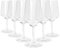 Argon Tableware Reusable Plastic Glasses - 500ml - Pack of 6 - Wine Glasses - Clear Cocktail Champagne Tumbler Drinking Cups for Garden, Parties, Weddings, BBQ and Picnic
