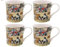 Macneil Studios Lesser & Pavey Collie & Sheep Tassen-Set aus Keramik, für Zuhause oder Arbeit, hochwertiges Design-Tassen-Set für alle Gelegenheiten, schöne Tassen für Tee, Kaffee und Heißgetränke, 4