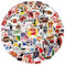 100 Stück Rugby Aufkleber Auto Laptop Telefon Gitarre Skateboard Motorrad Fahrrad Football Stickers Set Vinyl Wasserdicht Aesthetic Aufkleber für Jugendliche Kinder Erwachsene