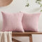 Softalker Kissenbezüge Altrosa 50x50 flauschig 2 Stücke Kissenhüllen Sofakissenbezüge Dekokissen Couchkissen Kissen Aesthetic Deko für Sofa Wohnzimmer Schlafzimmer Bett Mädchen Zimmer Garten Frühling