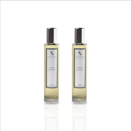 Arabian Opulence FR313 Loose Cherry Roll-on Parfümöl | Konzentriertes Parfüm Körperöl | Langanhaltendes Parfüm auf Ölbasis für Männer und Frauen | Reisegröße Alkoholfreies Parfümöl (15ml, 2er-Pack)