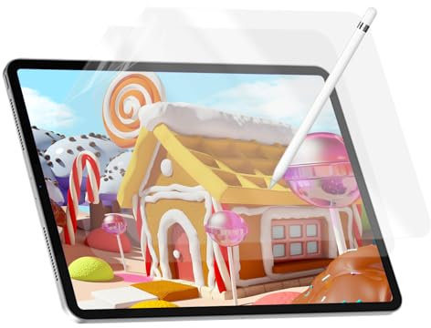 2 Pack Paper Screen Protector for iPad Mini 6 (2021)/iPad Mini 7 2024 (A17 Pro),8.3 inch Matte PET Film for Drawing Writing,Anti-Glare,Anti Fingerprint,Bubble Free,High Touch Sensitivity