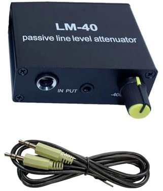 ZBIianxer Amplificateur passif Line signaux de sortie carte son haut-parleur 3 5 mm / 6 5 mm sortie bas niveau convertisseur microphone connecteur microphone