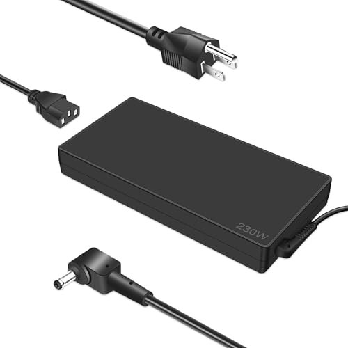 Chargeur 230W Compatible avec Acer Nitro 5 16 17 AN515-54 AN16-42 AN17-71 AN17-42 Predator Helios 300 14 PT14-51 PT515-51 PT515-52 Triton 300 500 SE PT316-51s PT516-51s Neo 18 PHN18-72