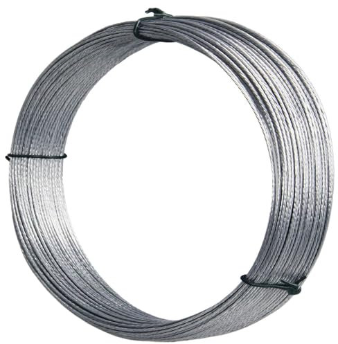 32.5 Feet(10m) Brass Picture Hanging Wire 0.7mm Braided Picture Wire Metal Wire Photo Frame Hanging Wire for Photo Frame Mirror Artwork Clock