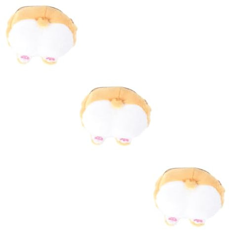 COLLBATH 3-teiliger Hunde-Hintern-plüsch-Rucksack Tier-geldbörse Umhängetasche Für Mädchen Lustiges Design Nylon-reißverschluss