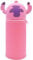 GDFJBG Federmäppchen 2 in 1 aus welchem Silicon,Kawaii Cartoon Stand Up Federmäppchen für Schreibwaren Unisex Kapazität Mäppchen Kosmetiktasche Bleistifttasche Niedliche Schule Geschenke (Rosa)