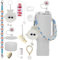 13PCS Accessories Set for Stanley Cup, Including Silicone Straw Cover Handle Strap Silicone Boot Spill Stopper Leak Stopper Flower Charms for 40/30oz Stanley Tumbler (White)