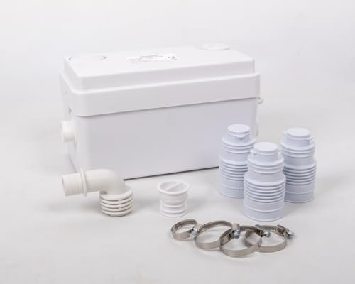 250W Quality Macerator Pump, Sewerage Pump for Sink Basin Shower Bathtub 3 inlets
