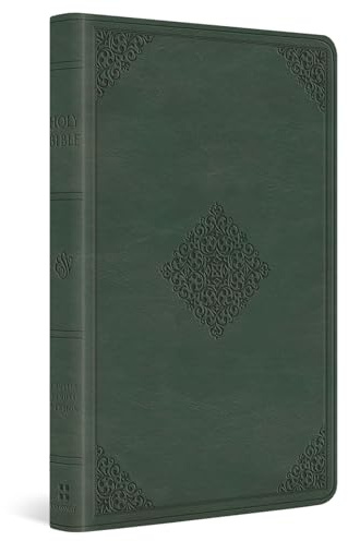ESV Large Print Value Thinline Bible (TruTone, Quiet Forest, Ornament Design)