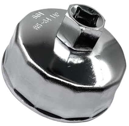 Clé à filtre à huile 64-65 mm, outil de retrait de filtre à huile 14 cannelures pour Wix 57356, 15400-PLM-A02 pour Honda Accord Acura Civic CRV, Nissan Sentra, Yamaha, Mazda, moto, Polaris, Indian