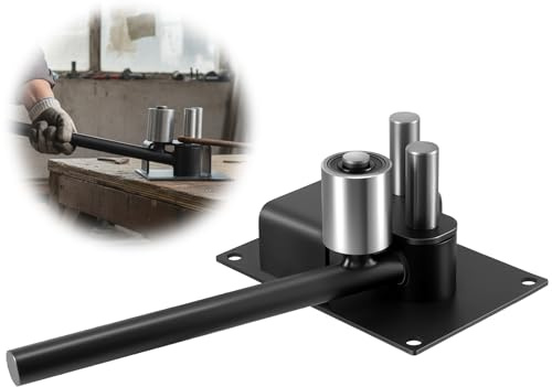 Heavy Duty Rod Bender, Bendable Diameter 4-14mm Steel Rod, Manual Rebar Bender, Portable Bender Hand Manual Steel Rod Bender Tool for DIY and Construction