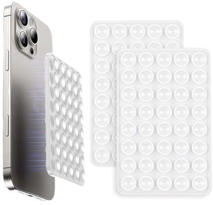 Soportes Con Ventosa De Doble Cara Cuadrada Y De Silicona Antideslizante Soportes (Blanco, 2)