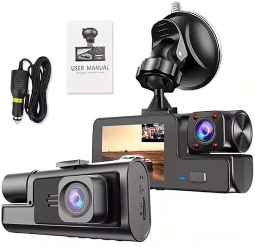 1080P Dual Lens WiFi Dashcam, Dash Cam for Cars, WiFi 1080P Dual Dash Camera for Car Front and Inside Dashcam Car Security Video Recorder,170°Wide Angle Vehicle Cam (32G)