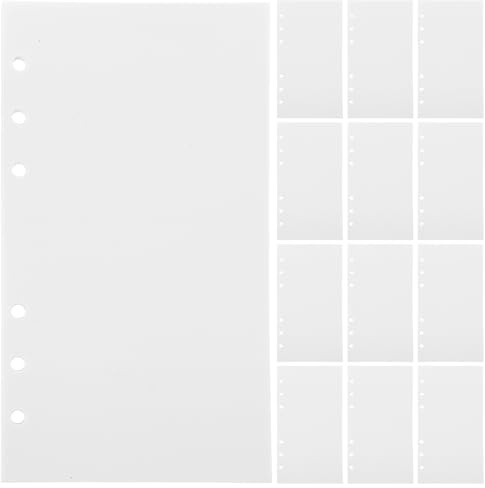 UTHCLO Nachfüllpack für Sticker Sammelalbum A6, 6-Ring Doppelseitig aus Weißem Release Papier Wiederverwendbar mit Einfacher Anordnung für Professionelle und Studentische Nutzung