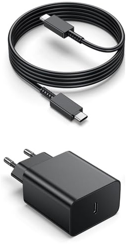 45W Cargador USB C, Cargador para Samsung Carga Rapida Compatible con Samsung Galaxy S25 Plus Ultra/S25+/S24/S23/S22/S21/S20/S10/Note20/10/A73/A53 con 2M Cable, Tipo C Cargado Movil Rapido Enchufe