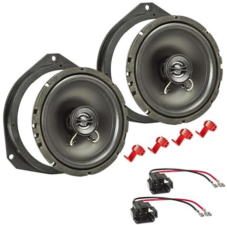 tomzz Audio 4002-000 TA16.5-Pro Lautsprecher Einbau-Set kompatibel mit Alfa Romeo Mito 955 Giulietta 940 Stelvio 165mm Koaxial System