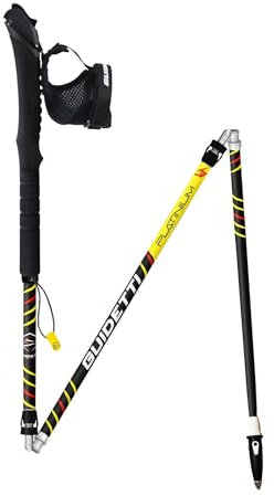 Bâtons de trails pliables cabone dragonne détachable GUIDETTI - Platinium Neo Perf 130