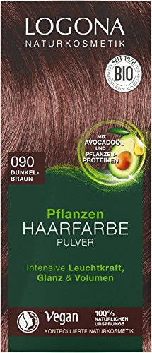 LOGONA 03015 Haarfarbe Braun - Haarfarbe (Braun, Dunkelbraun, normales Haar, pflegend, Frauen, Avocadoöl)