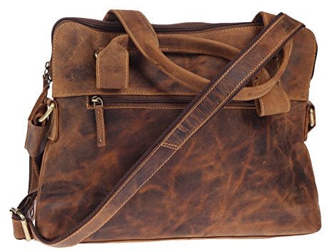 Greenburry Vintage Umhängetasche Henkeltasche 37x8x26cm