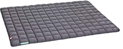 Doctor Bark Hundedecke – weiche, hochwertige Hundematte für sehr große Hunde, robuste Indoor-Outdoor Liegedecke, waschbar bis 95 °C (Gr. XXL, 140x110 cm, Grau)