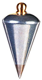 NEDO® Senklot – 300g Lot – Präzisions-Lot aus Metall – Maurerlot/Baulot für vertikale Ausrichtung – Pendellot für Bau & Handwerk
