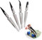 Pinzas Precisión de Industrial Anti Estática Pinzas Antiestáticas de Acero Inoxidable Precisión Pinzas de de Plástico para Electrónica para Electrónicas, Joyería Laboratorio o Cosmetología 4 Pieza (A)