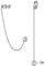 ChicSilver Keltischer Knoten Ohrstecker Mit Kette - Minimalistische Ohrringe für Valentinstag Und Muttertag