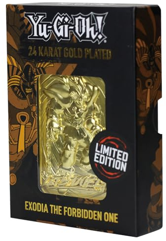 Fanattik KON-YGO26G Yu-Gi-Oh-Limited Edition 24 Karat vergoldetes Sammlerstück Exodia The Forbidden One